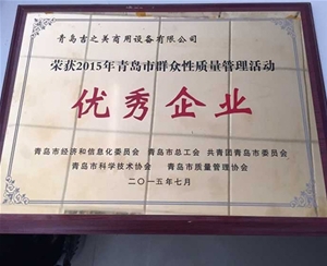 青島市群眾性質量管理活動優秀企業